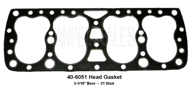 Best 511G GraphTite Head Gaskets Pair For 1946-48 Ford 24-Stud Flathead – 59A-6051, Vintage Part