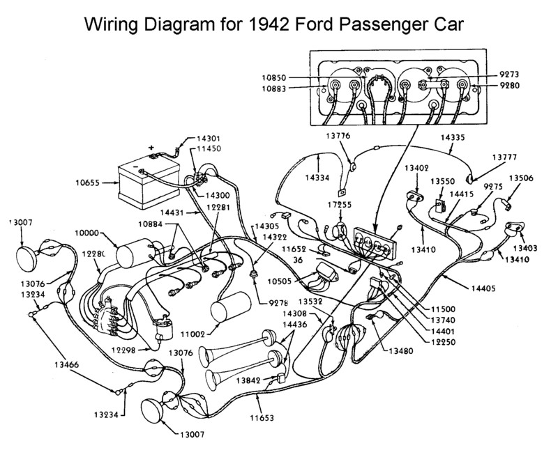 1940 Ford wiring diagram