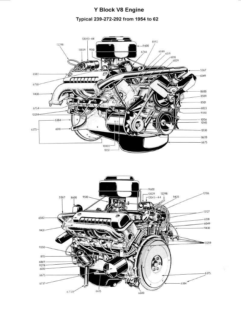 Flathead Parts Drawings Engines