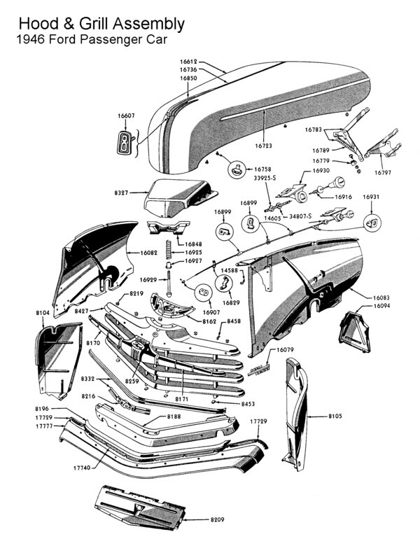 1946 ford truck body parts