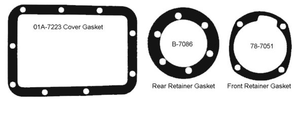 thumbnail interactive-video image 1 of Ford 1949-1962 Standard & Overdrive Transmission Gasket Set – Thunderbird Brand (Part #8085) 1 of 2